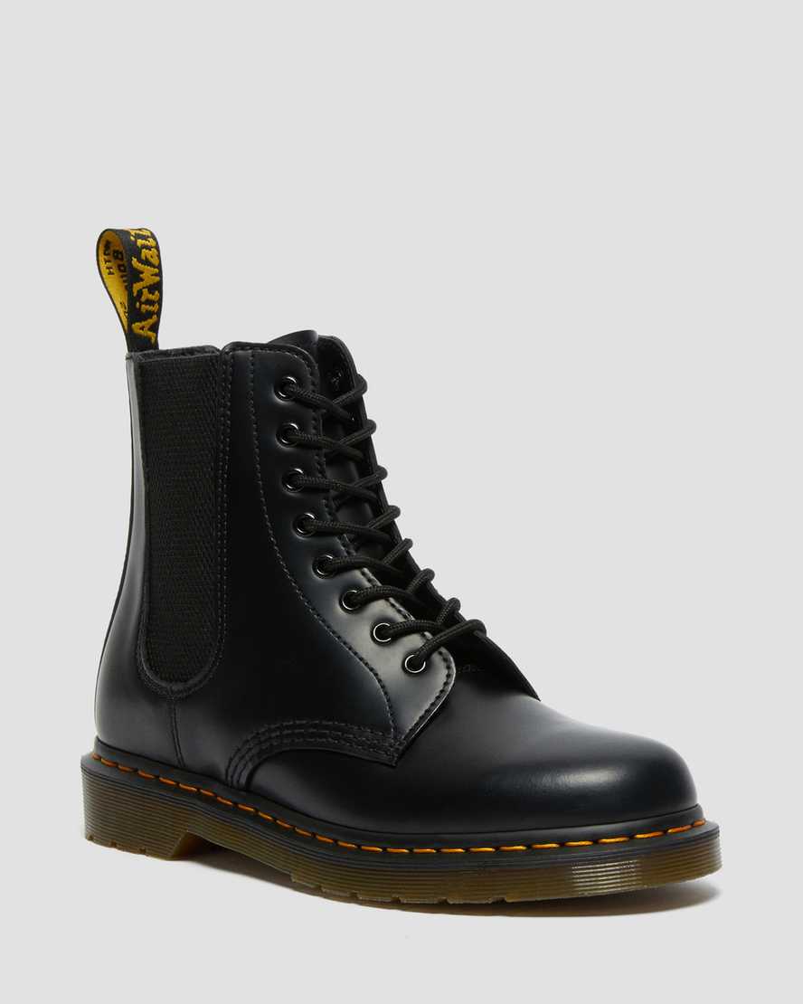 Dr. Martens 1460 Harper Smooth Lær Snørestøvler Dame Svart [0597QOIGA]